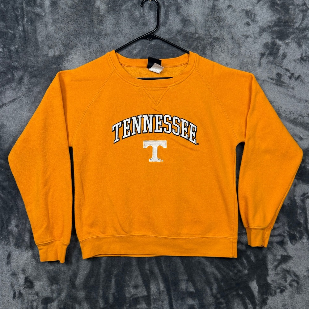 Genuine Stuff Sweatshirt Mens S Orange Excellent Tennessee Volunteers Raglan